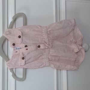 Old Navy Pink Stripes Romper
